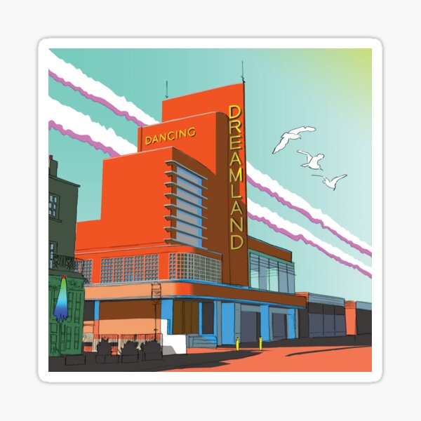 Dreamland Margate Seaside Thanet Coast England Kent UK Sticker