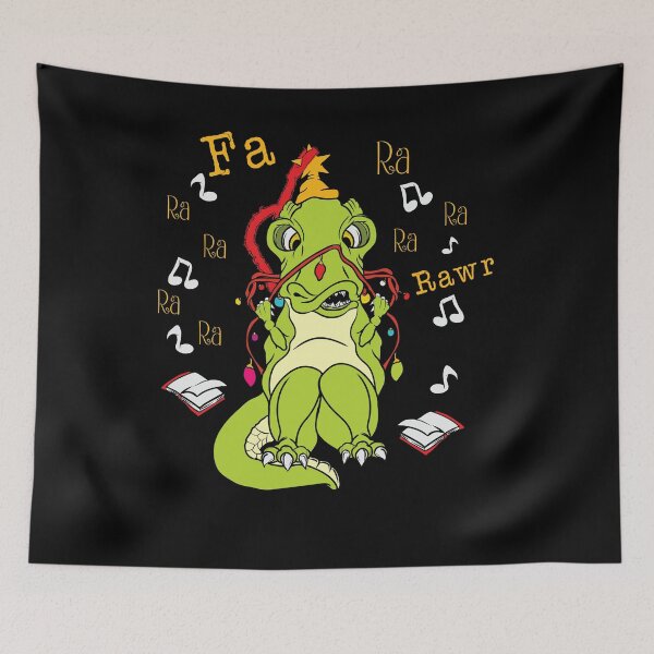 Item preview, Fa Ra Rawr Tyrannosaurus Dinosaur T-Rex Merry Christmas Dino designed and sold by shirti.