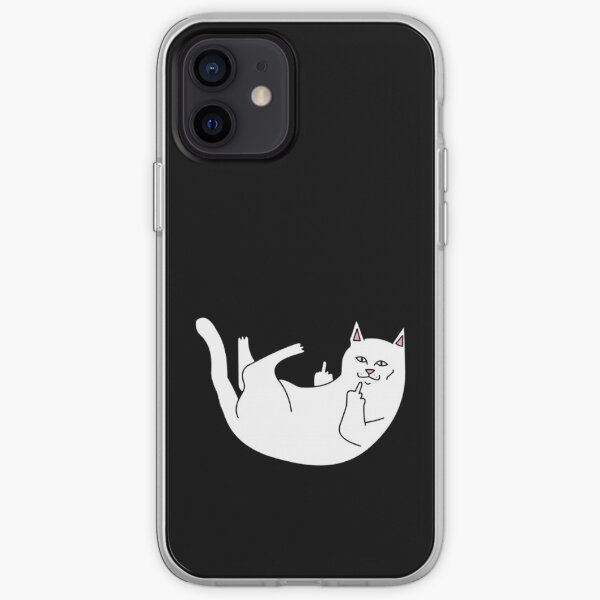 gato acostado Funda blanda para iPhone