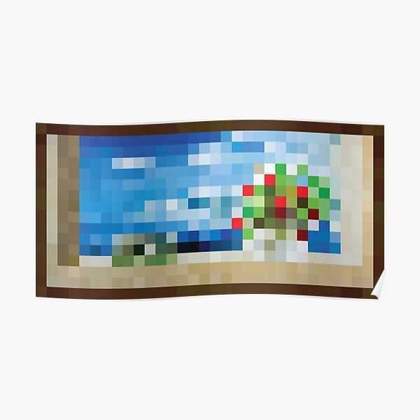 Minecraft Painting Seaside Poster