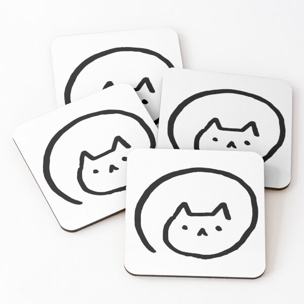 Item preview, Cute ink cat designed and sold by h-and-c.