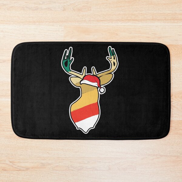 Item preview, Deer Wearing Santa Hat Shadow Merry Christmas December 25th designed and sold by shirti.