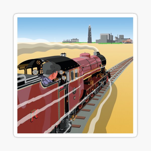 Dungeness and Hythe Steam Railway Kent Coast, England, UK Sticker