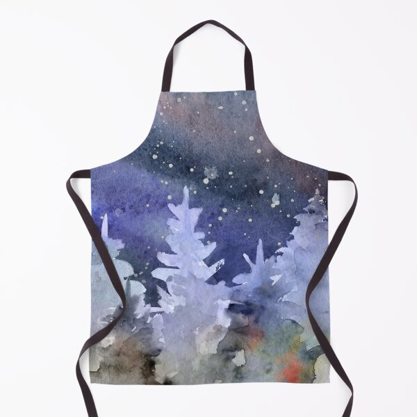 Item preview, Dark Winter Forest in Watercolor designed and sold by adortopia.
