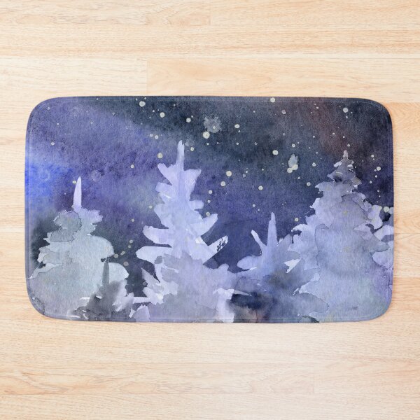 Item preview, Dark Winter Forest in Watercolor designed and sold by adortopia.