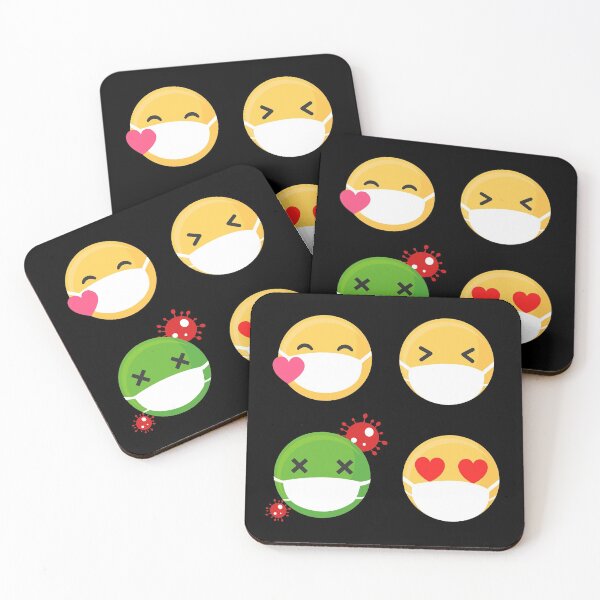 Item preview, Cute Mask Emoji  designed and sold by FitFabFunny.