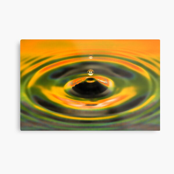 Water Drop Metal Print