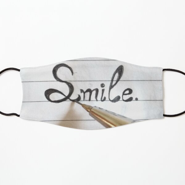 Smile its free,classic notebook print Kids Mask