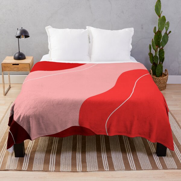 Aperçu de l'œuvre Une conception d'art abstrait rouge moderne créée et vendue par The Merch.