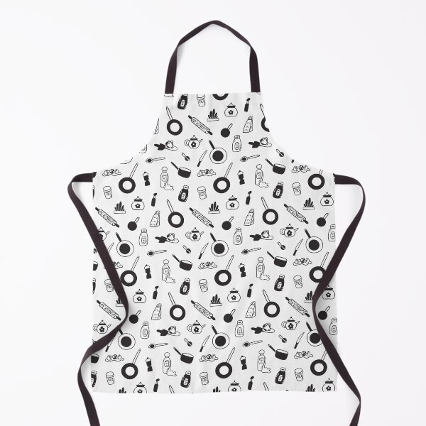Item preview, Kitchen utensils black and white seamless pattern designed and sold by Saiana-design.