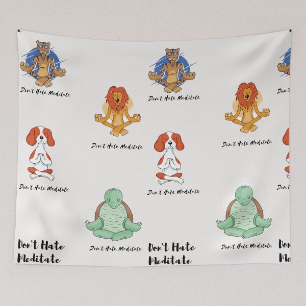 Item preview, Don't hate meditate designed and sold by youngdstag.