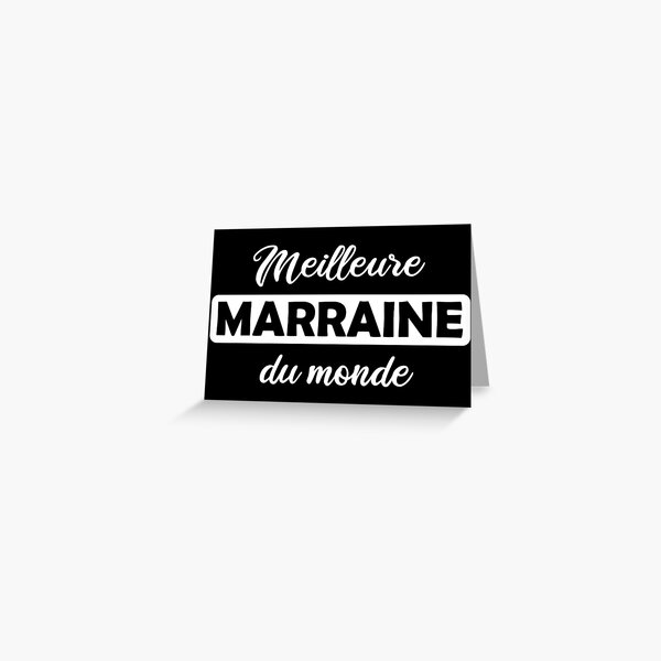 Cartes De Vœux Sur Le Theme Marraine Redbubble