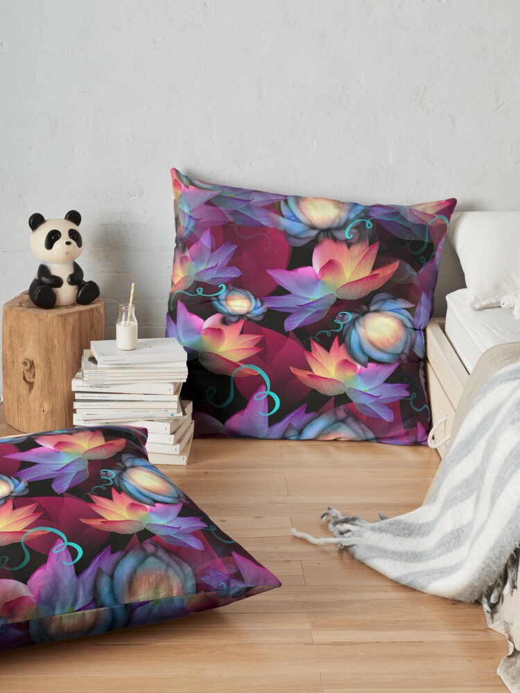Alternate view of Moonlight Lotus Floor Pillow