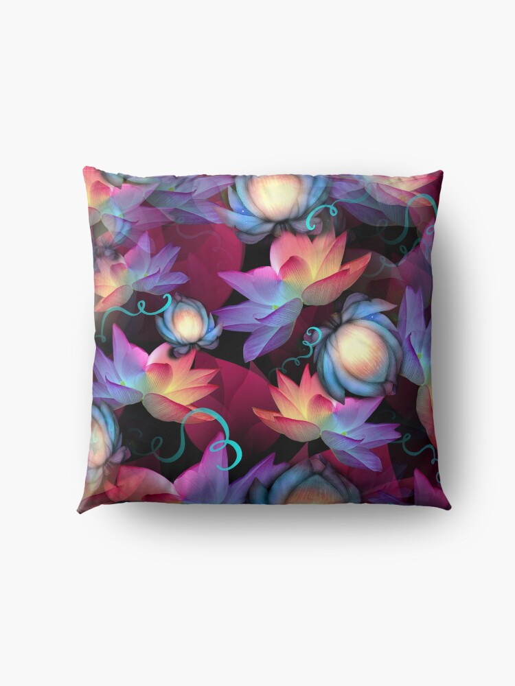 Alternate view of Moonlight Lotus Floor Pillow