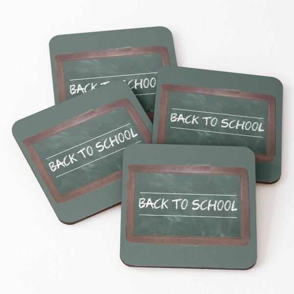 Item preview, Back to School blackboard with chalk writing lessons pupil teacher - back to school designed and sold by MadandMean.