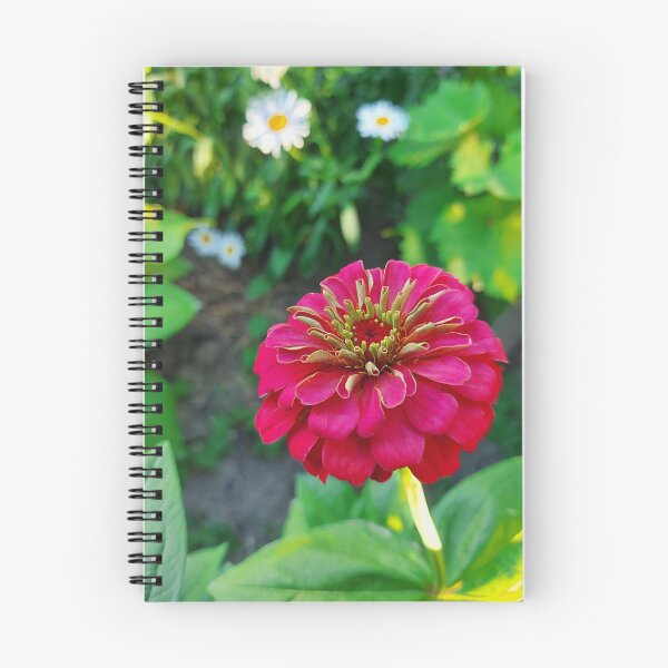 Item preview, Close up of purple-red Zinnia flower with yellow pistil in the garden.	 designed and sold by trinitronboy.