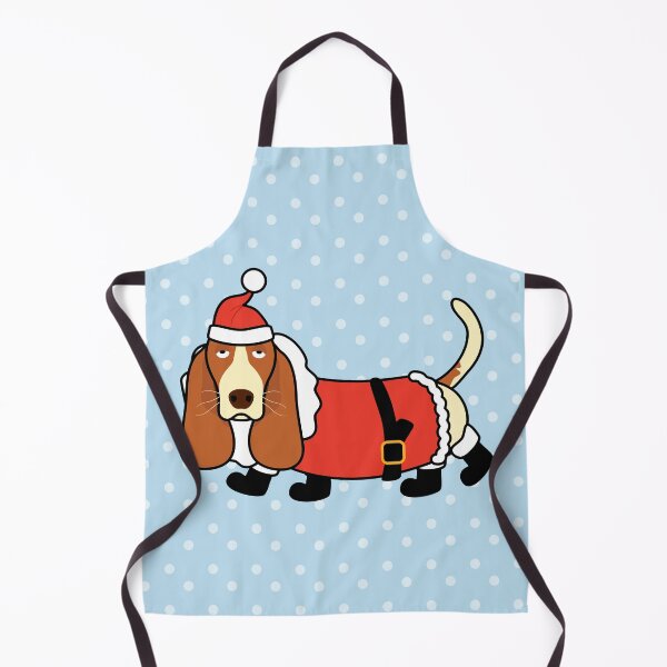 Item preview, Basset Hound Dog Christmas Santa Claus designed and sold by Lulupainting.