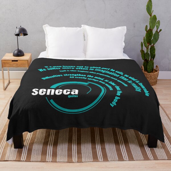 Item preview, Lucius Annaeus Seneca quotes typographic poster designed and sold by CMYKStudio.