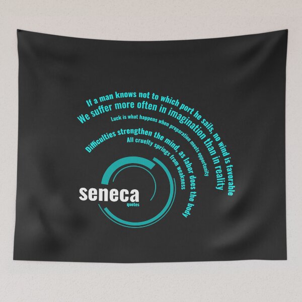 Item preview, Lucius Annaeus Seneca quotes typographic poster designed and sold by CMYKStudio.