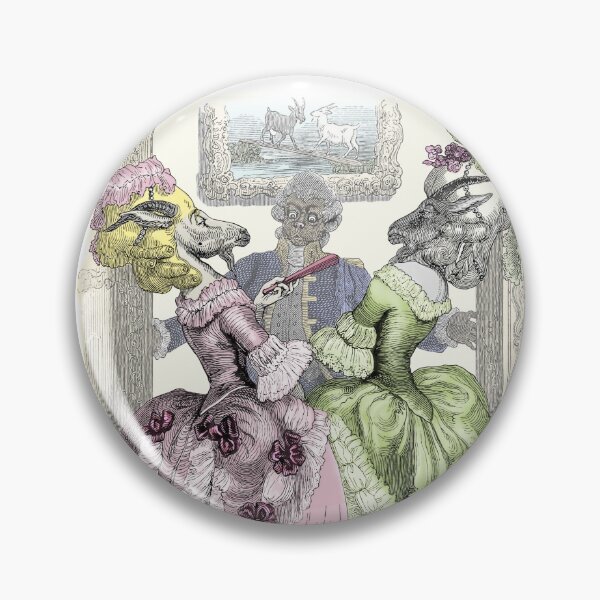 Item preview, J.J. Grandville: Two Goats, a Fable by Fontaine circa 1838 designed and sold by ebrawne.