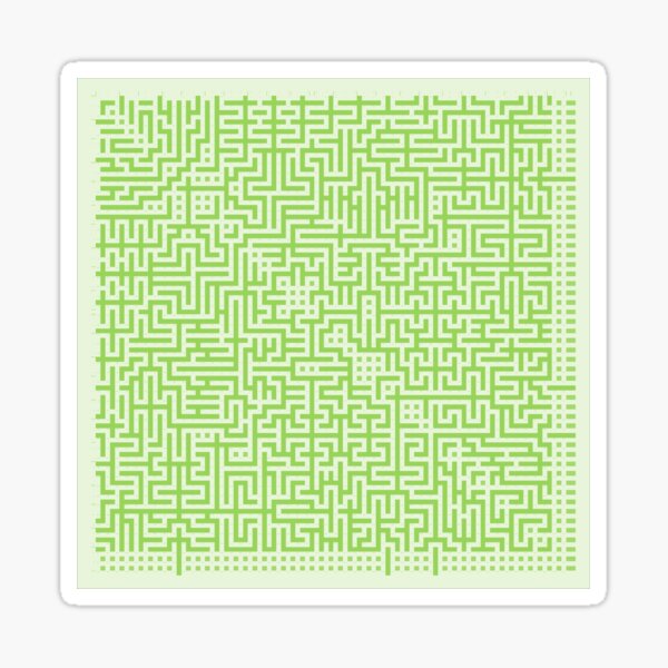 Mystery Game Green Glow 0035 Sticker