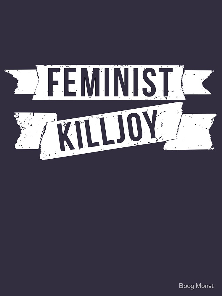 Thumbnail 3 of 3, Fitted T-Shirt, Feminist killjoy designed and sold by Boogiemonst.