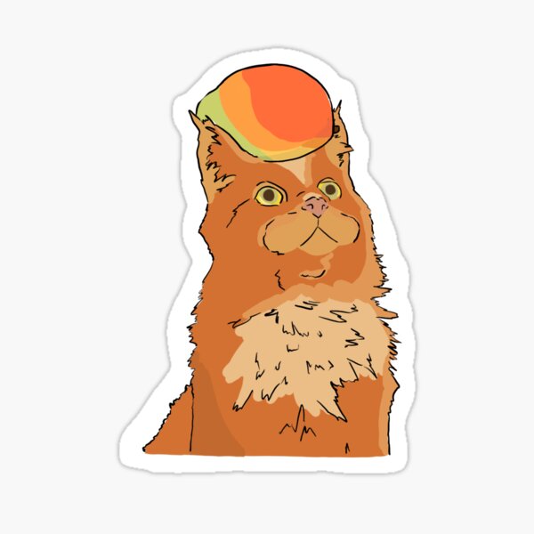 "Mango cat" Sticker for Sale by alisagoose Redbubble