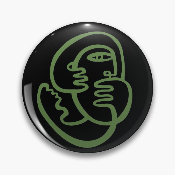 Item preview, Think Back Green on Black designed and sold by ceciliawaxberg.