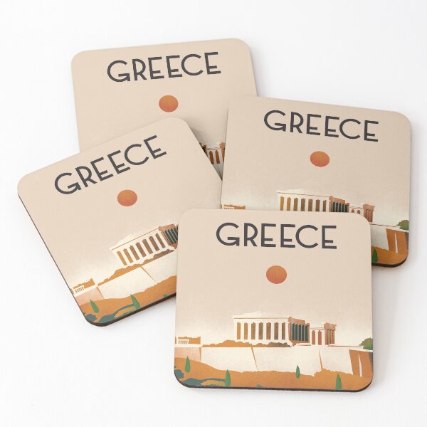 Item preview, Greece Athens  travel poster  designed and sold by Arctic frame studio.