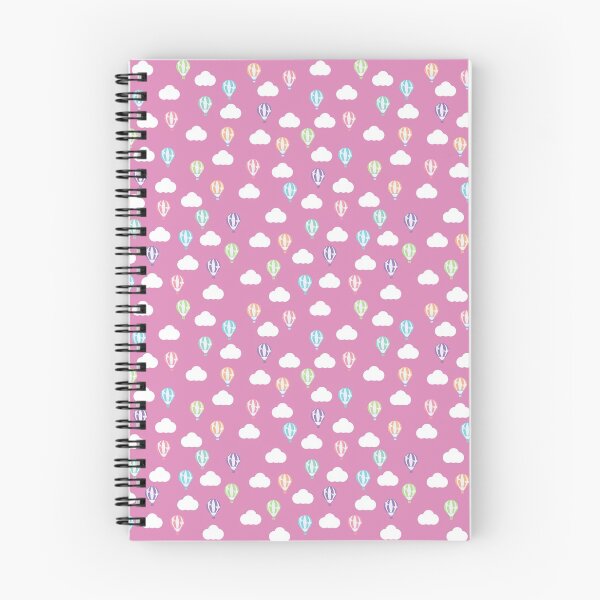 Aperçu de l'œuvre Fond rose avec des ballons à air chaud multicolores créée et vendue par shadowbright.