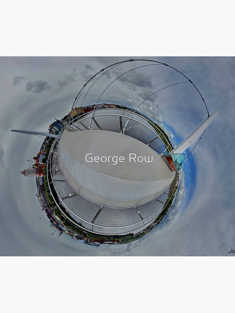 Peace Bridge Panorama - River Foyle, Derry by VeryIreland