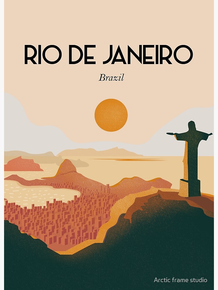 "Rio de janeiro vintage travel poster " Poster for Sale by