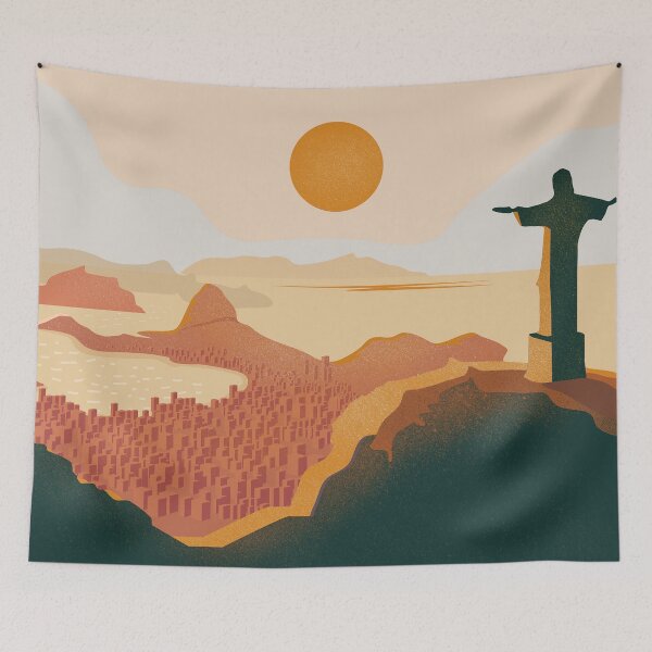 Item preview, Rio de janeiro vintage travel poster  designed and sold by Arctic frame studio.