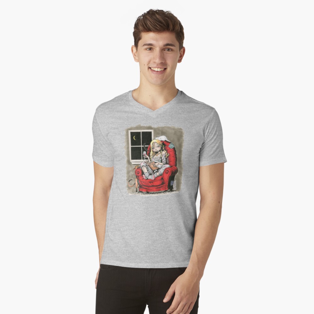 Item preview, V-Neck T-Shirt designed and sold by gWebberArts.