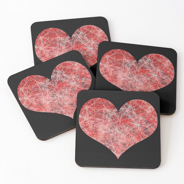 Item preview, Christmas Paper Geometric Pattern Heart Shape designed and sold by AMSonArt.