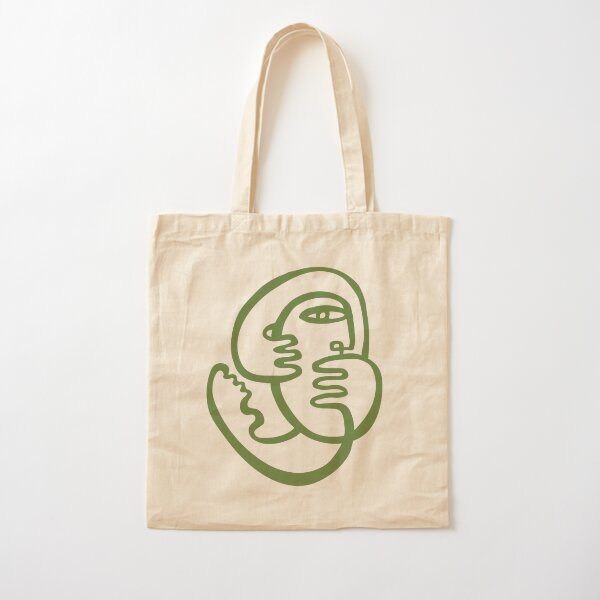 Think Back Green Cotton Tote Bag