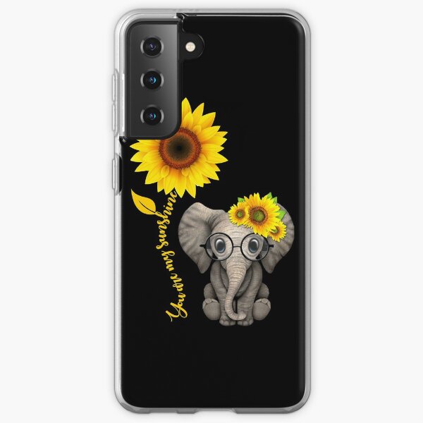 Elefant Sonnenblume du bist mein Sonnenschein Samsung Galaxy Flexible Hülle
