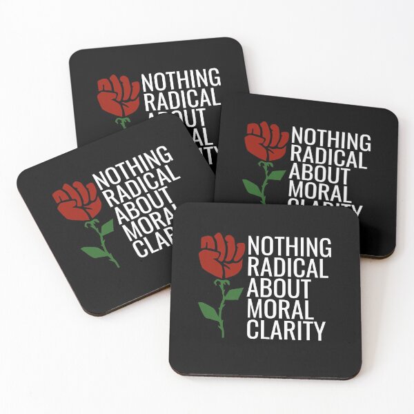 Item preview, Leftist Message -  AOC Ocasio Cortez Democratic Socialist Quote - Raised Rose Fist Political designed and sold by RockFireMerch.