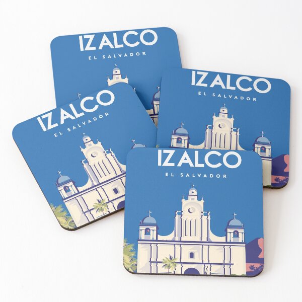 Item preview, Izalco el salvador travel poster designed and sold by Arctic frame studio.