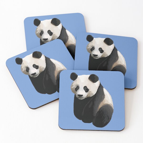 Item preview, Cornflower Blue - Realistic Giant Panda Illustration designed and sold by Amanda Roos.