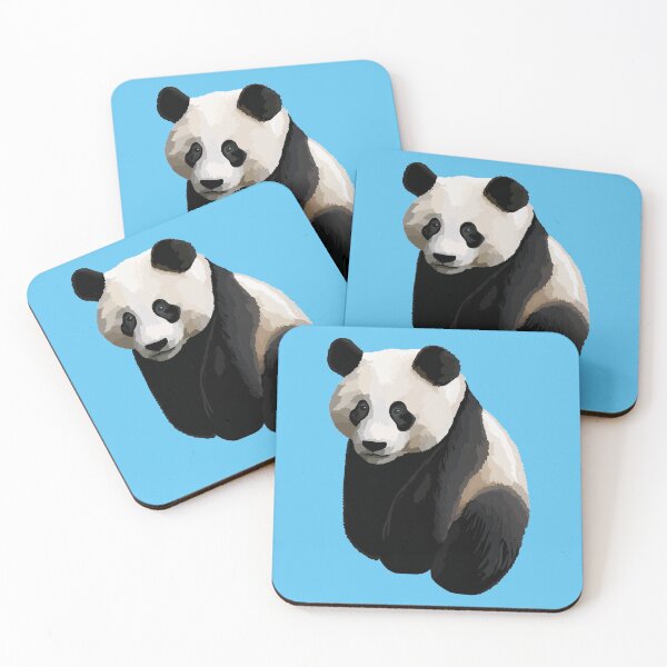 Item preview, Sky Blue - Realistic Giant Panda Illustration designed and sold by Amanda Roos.