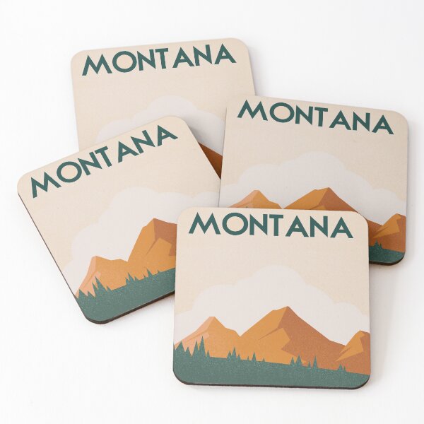 Item preview, Montana travel poster designed and sold by Arctic frame studio.