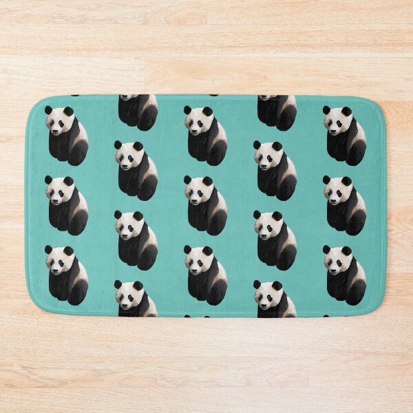 Item preview, Light Teal - Realistic Giant Panda Illustration designed and sold by Amanda Roos.