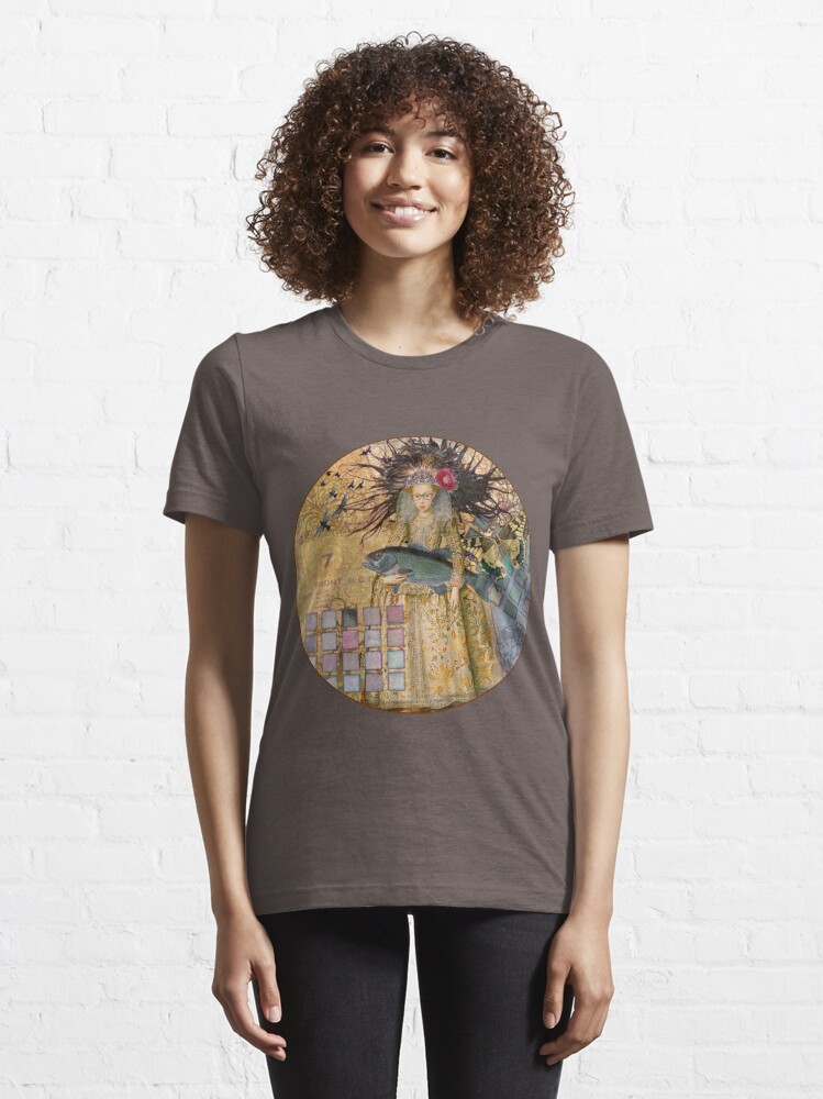 Whimsical Pisces Woman Renaissance fishing Gothic | Essential T-Shirt