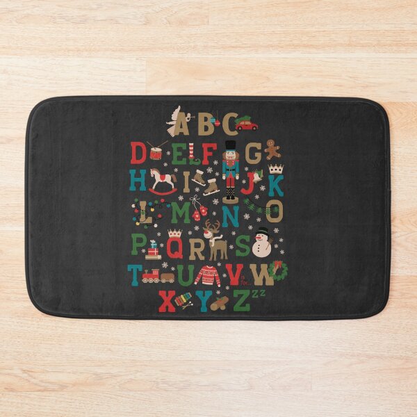 Artikelvorschau, ABC der Weihnachtsholzspielzeuge und -buchstaben Poster entworfen und verkauft von Dana Du.