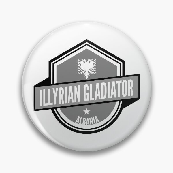 Item preview, Gray Illyrian Gladiator Albania Logo designed and sold by OMdesigns93.