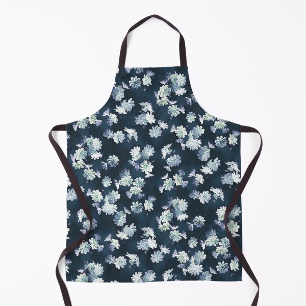 Item preview, Scattered floral in shades of blue designed and sold by micklyn.