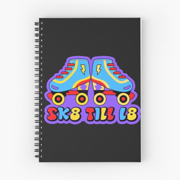 Item preview, Sk8 Till L8 roller skates graffiti (vintage retro) designed and sold by DesignsofNote.