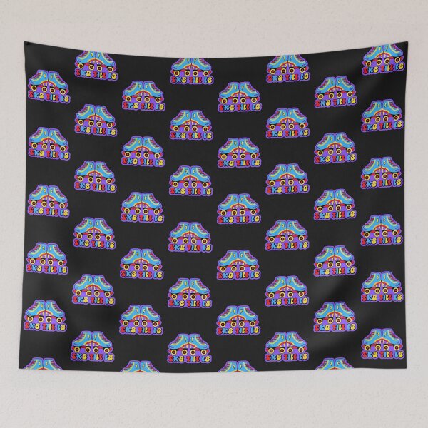 Item preview, Sk8 Till L8 roller skates graffiti (vintage retro) designed and sold by DesignsofNote.