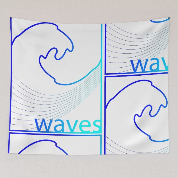 Item preview, Waves Typography designed and sold by mariazegena.